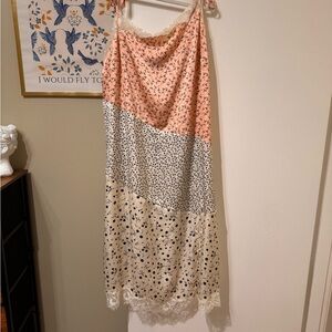 Floral Patchwork Midi dress